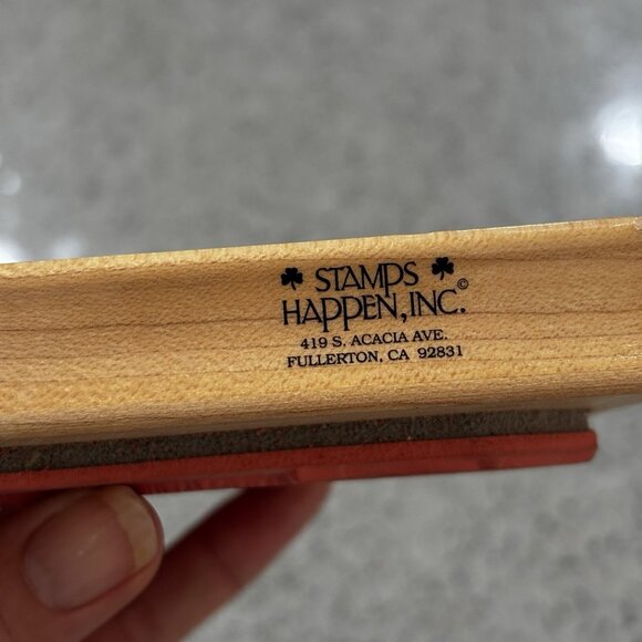 BOAT SCENE Morgan Stamp Large Rubber Mount Ocean Beach Lake Card Making Crafts - Picture 6 of 9